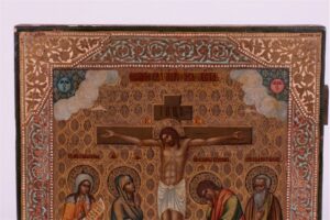 Russian icon of the Crucifixion. — image 2