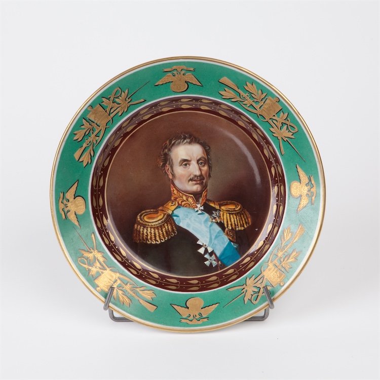 Russian Imperial time porcelain plate. — image 1