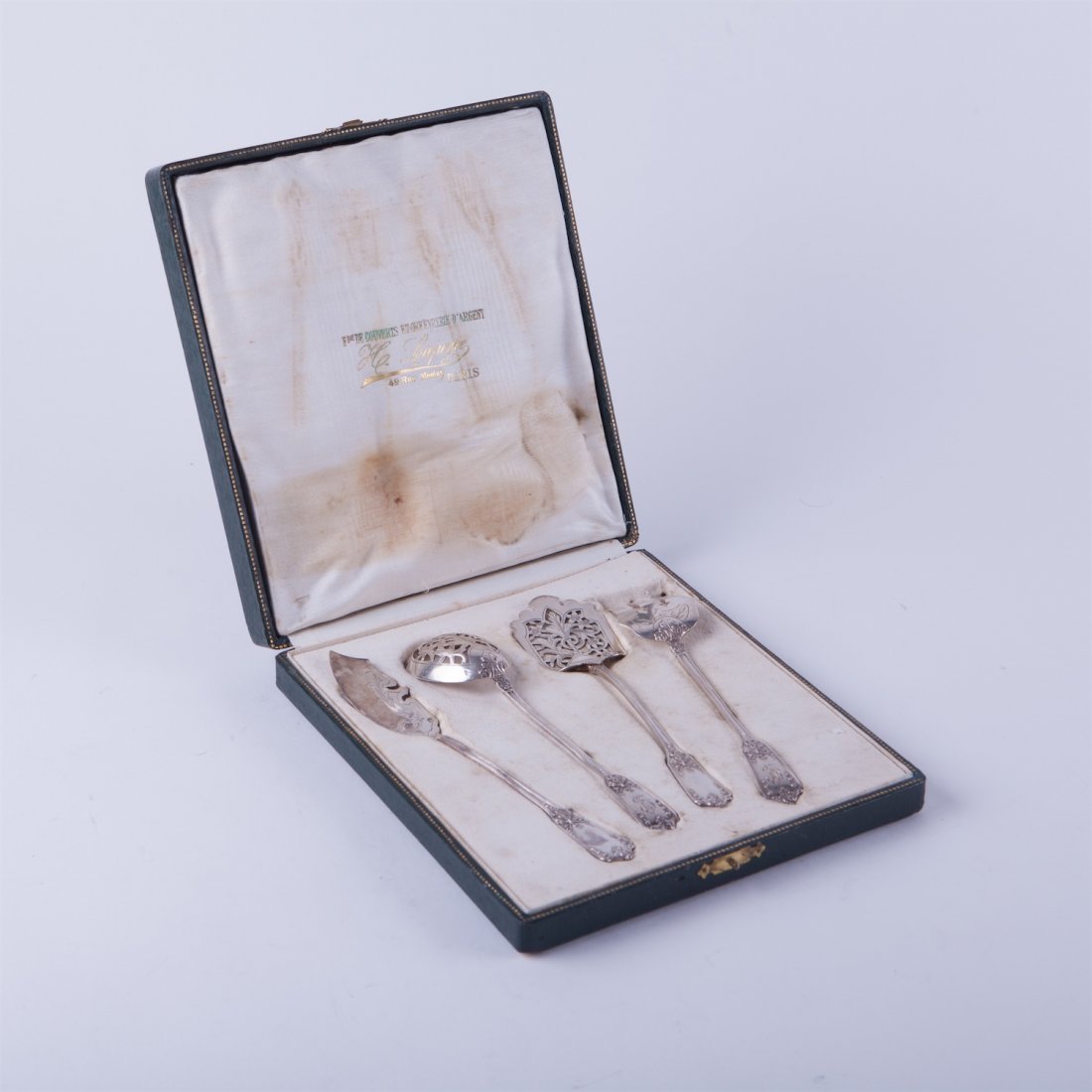 Silver serving set of 4 pieces. — image 1