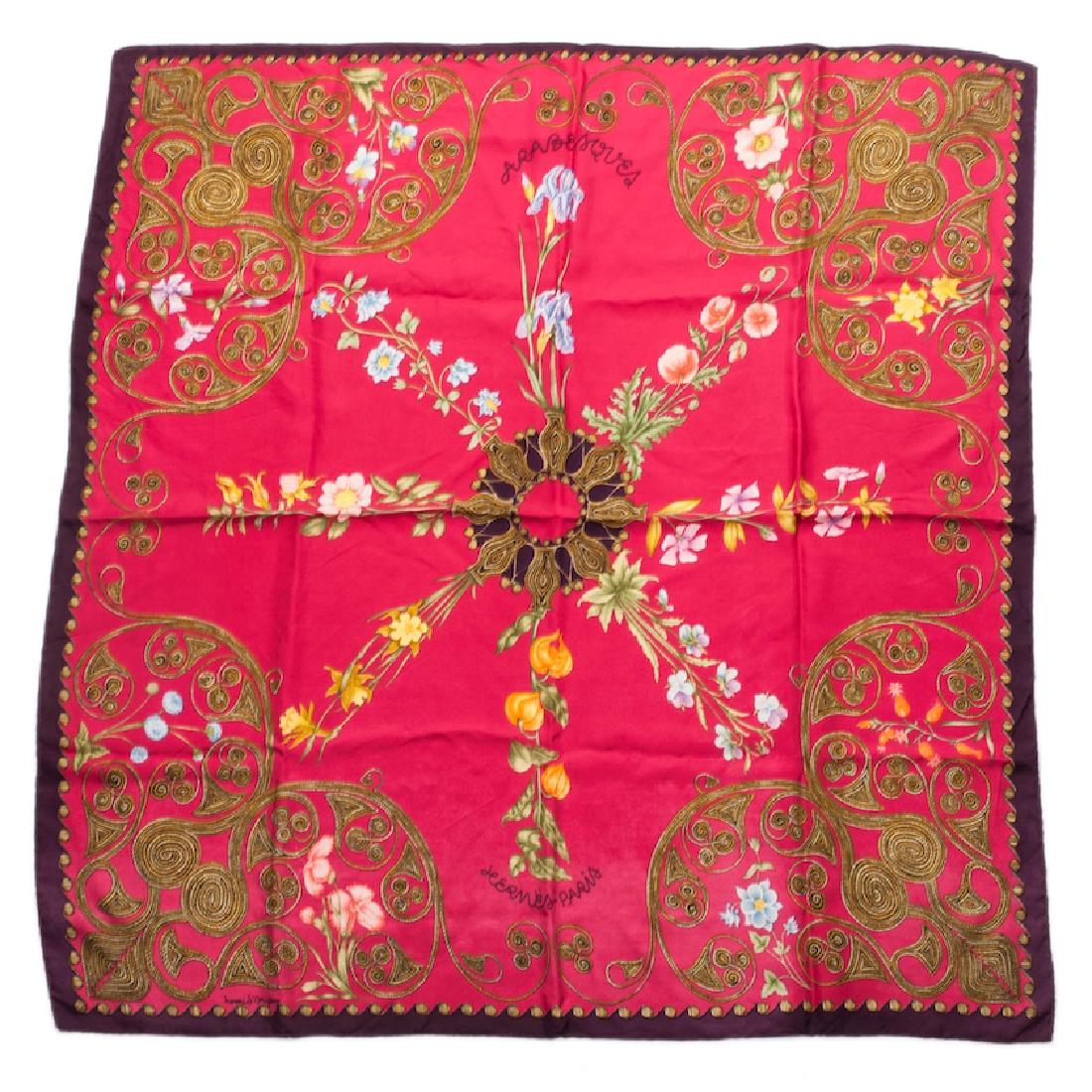 Hermès "Arabesques" silk scarf, Author Henri d'Origny. — image 1
