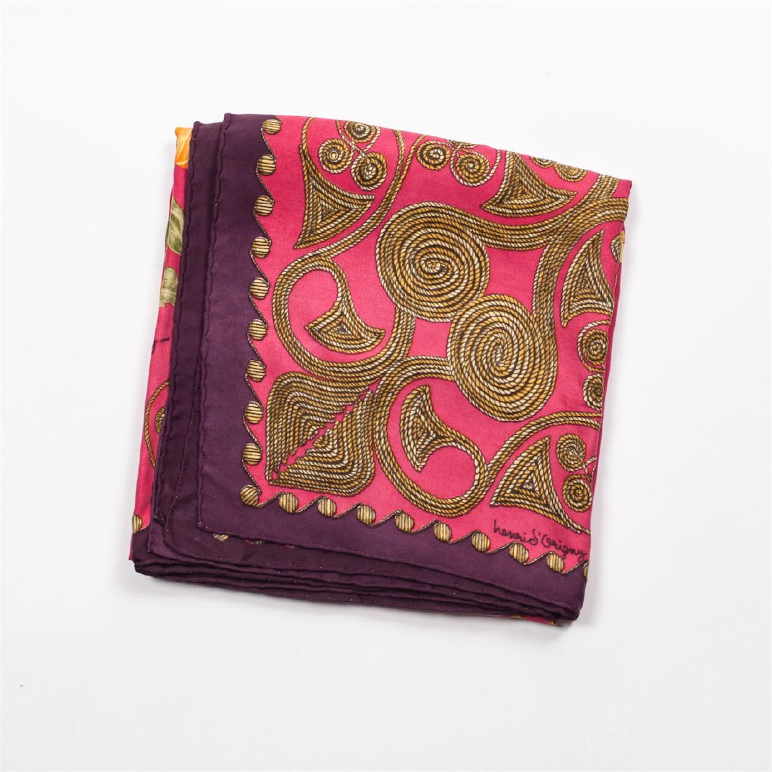 Hermès "Arabesques" silk scarf, Author Henri d'Origny. — image 2