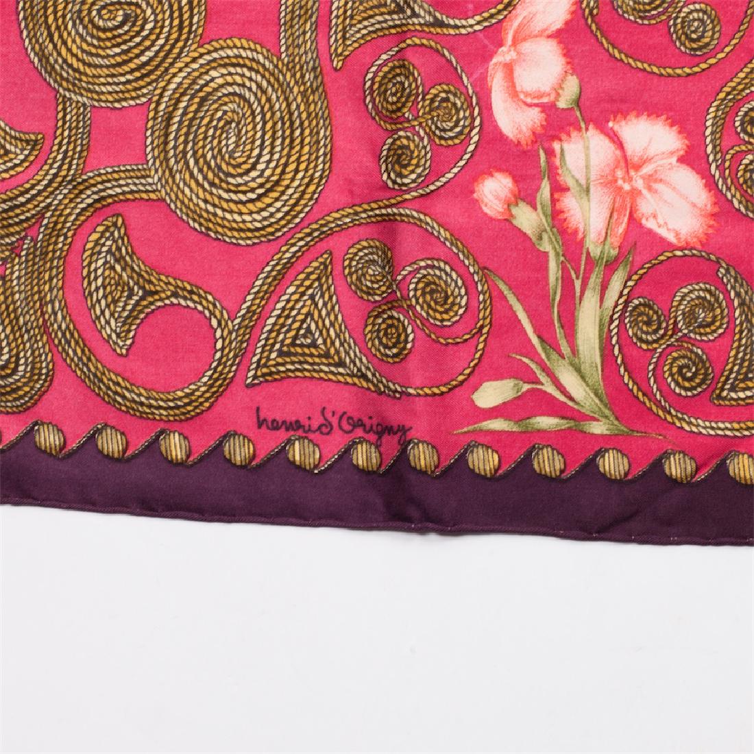 Hermès "Arabesques" silk scarf, Author Henri d'Origny. — image 3