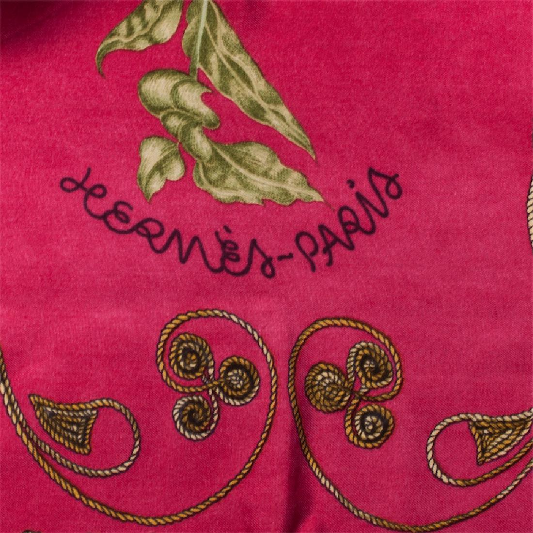 Hermès "Arabesques" silk scarf, Author Henri d'Origny. — image 4