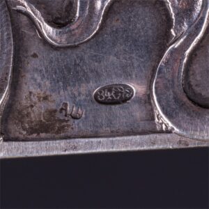 Russian Art nouveau style silver cigar box — image 5