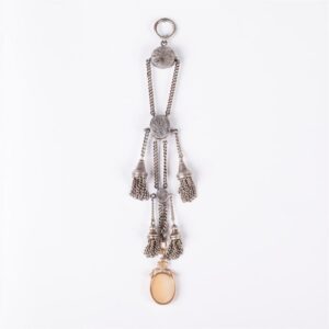 Russian silver and gold pocket watch chain — image 4