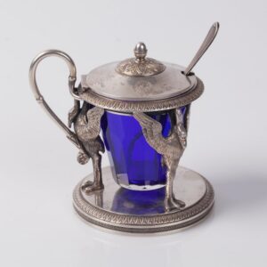 Silver mustard jar. — image 1