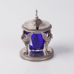 Silver mustard jar. — image 2