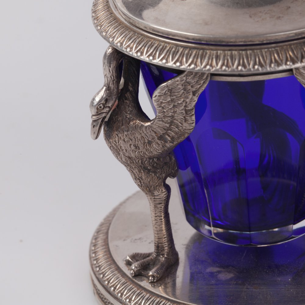 Silver mustard jar. — image 4