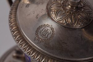 Silver mustard jar. — image 6