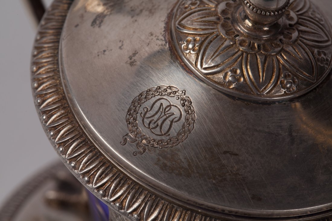 Silver mustard jar. — image 6