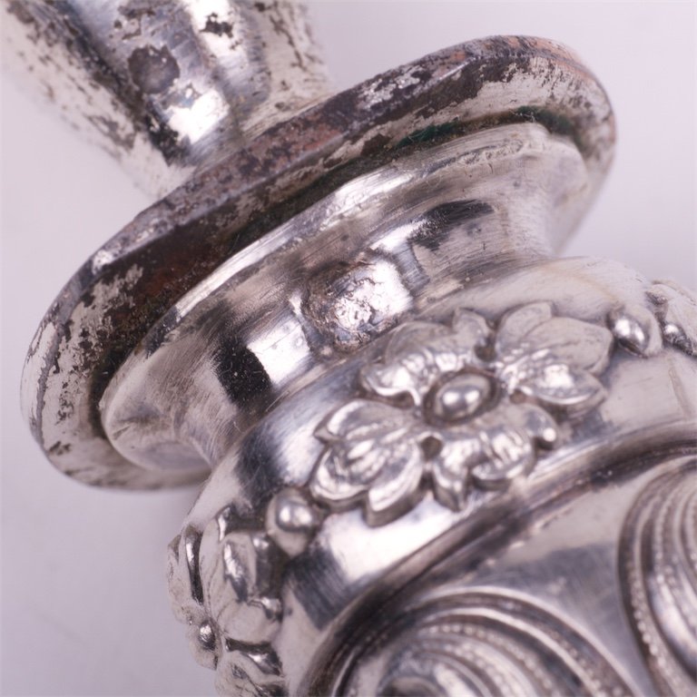 Silver set of 4 pieces for meat and salat. — image 7
