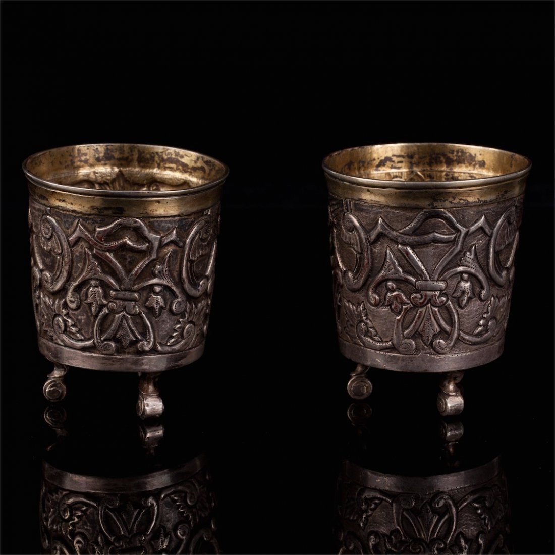 Pair of beakers. Russia, 18th century. — image 4