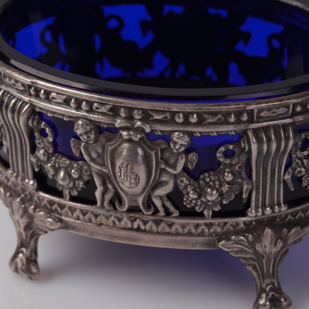 Pair of silver saltcellars. — image 5