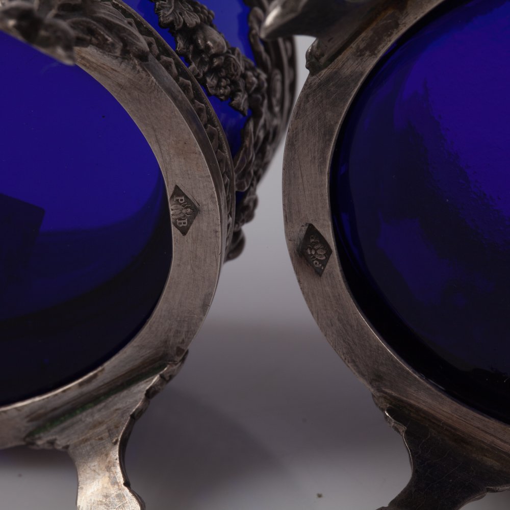 Pair of silver saltcellars. — image 6