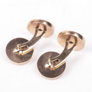Russian 56 gold enamel cufflinks — image 4