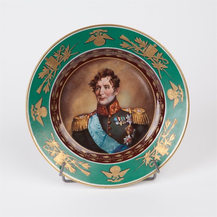 Russian Imperial time porcelain plate. — image 1
