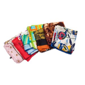 Set of 7 silk scarfs: Chopard, Ken Scott, Dolce and — image 1