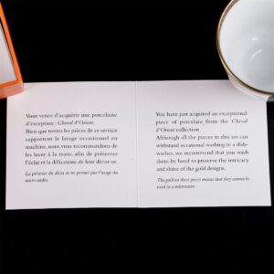 Hermès "Cheval d'Orient" porcelain tete-a-tete coffee — image 2