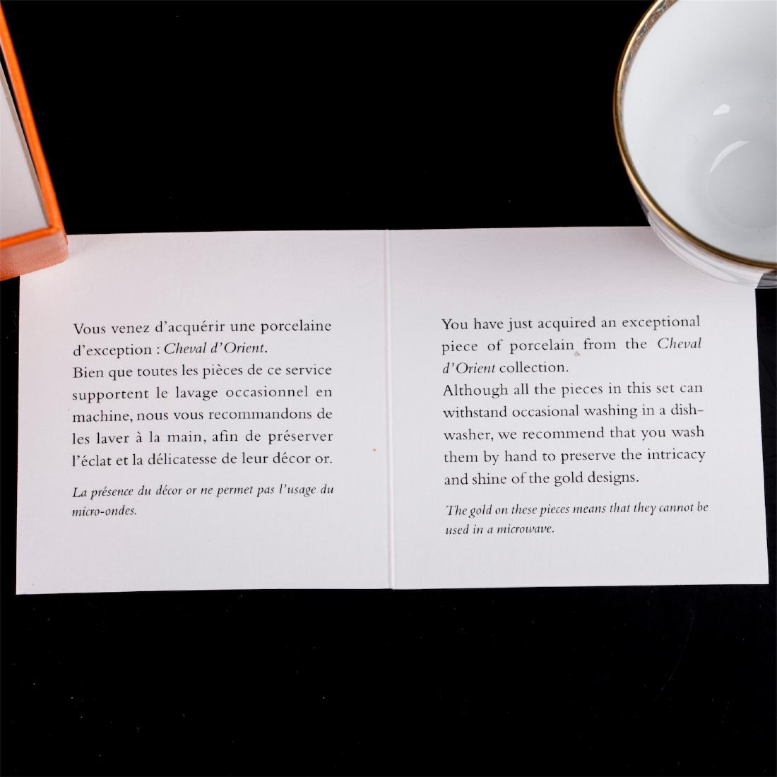 Hermès "Cheval d'Orient" porcelain tete-a-tete coffee — image 2