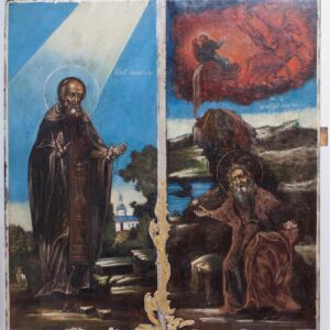 Russian four-part icon depicting of saints — image 2