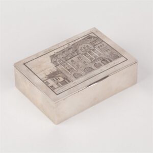 Cigar box with view of Tallinn city building. Tallinn, — image 2
