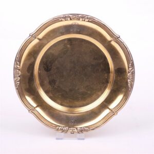 French silver gold-plated tray. — image 1