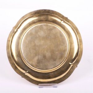 French silver gold-plated tray. — image 3