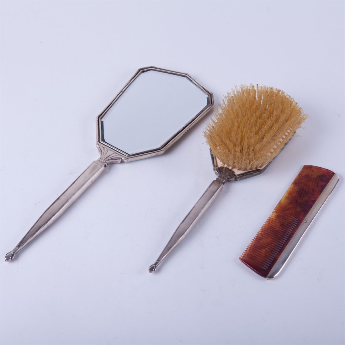 Silver set with 3 pieces for hairs. — image 3