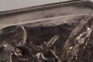 Box-sugarbowl with deer figure. Vilnius, 1873. — image 3