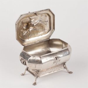 Box-sugarbowl with deer figure. Vilnius, 1873. — image 4
