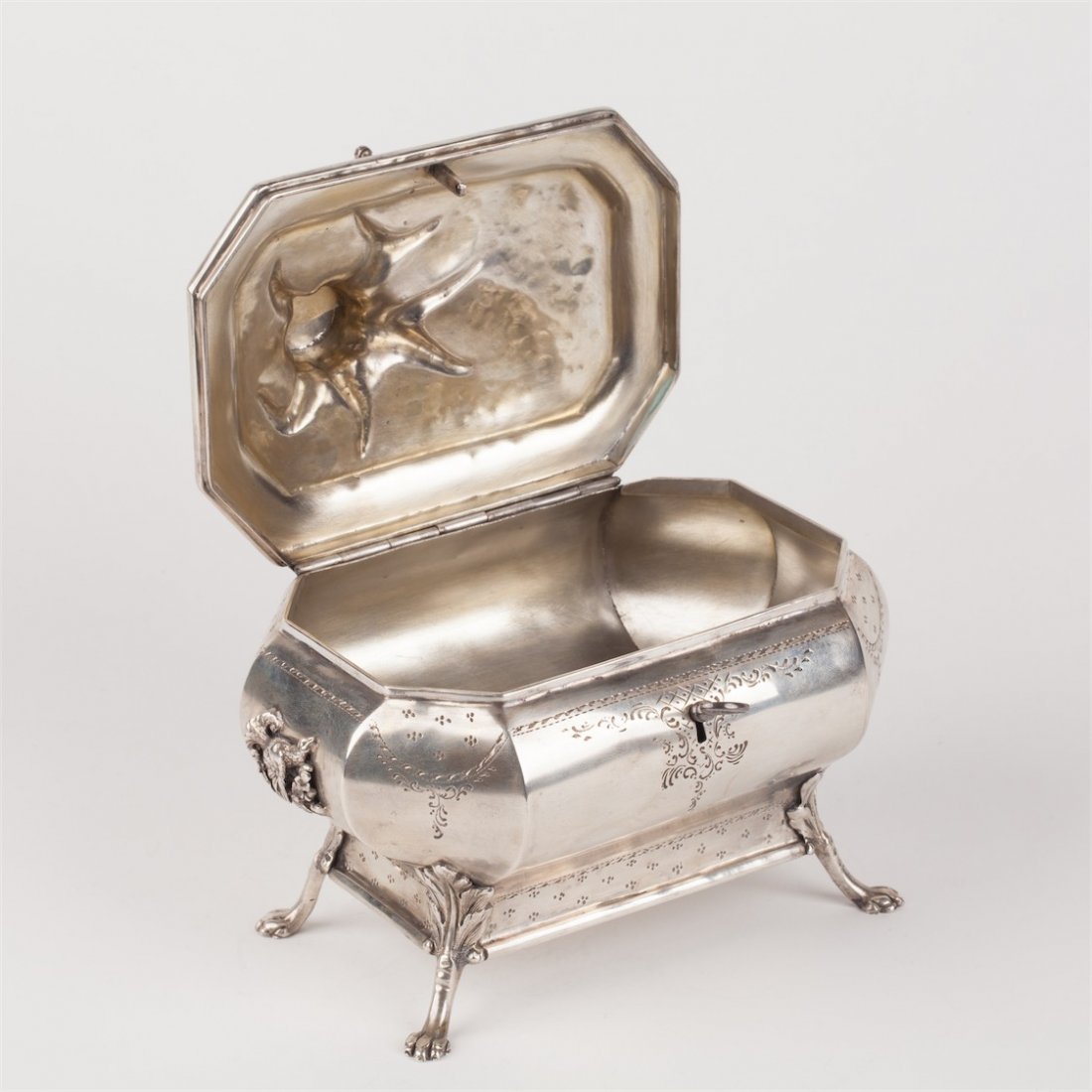Box-sugarbowl with deer figure. Vilnius, 1873. — image 4