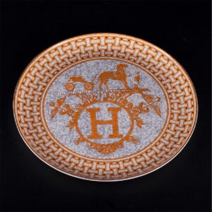 Hermes tart platter "Mosaïque au 24 gold" — image 1