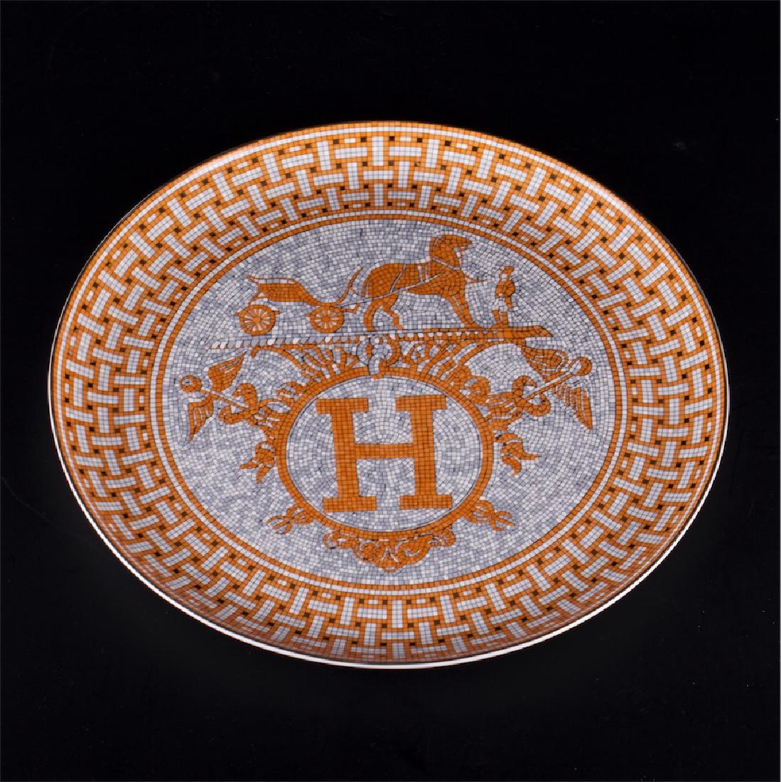 Hermes tart platter "Mosaïque au 24 gold" — image 1