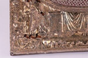 Rare Russian icon of Mother of God assumption. — image 3