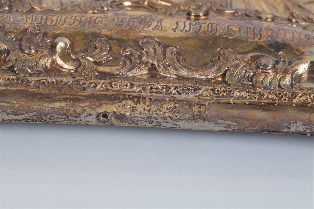 Rare Russian icon of Mother of God assumption. — image 7