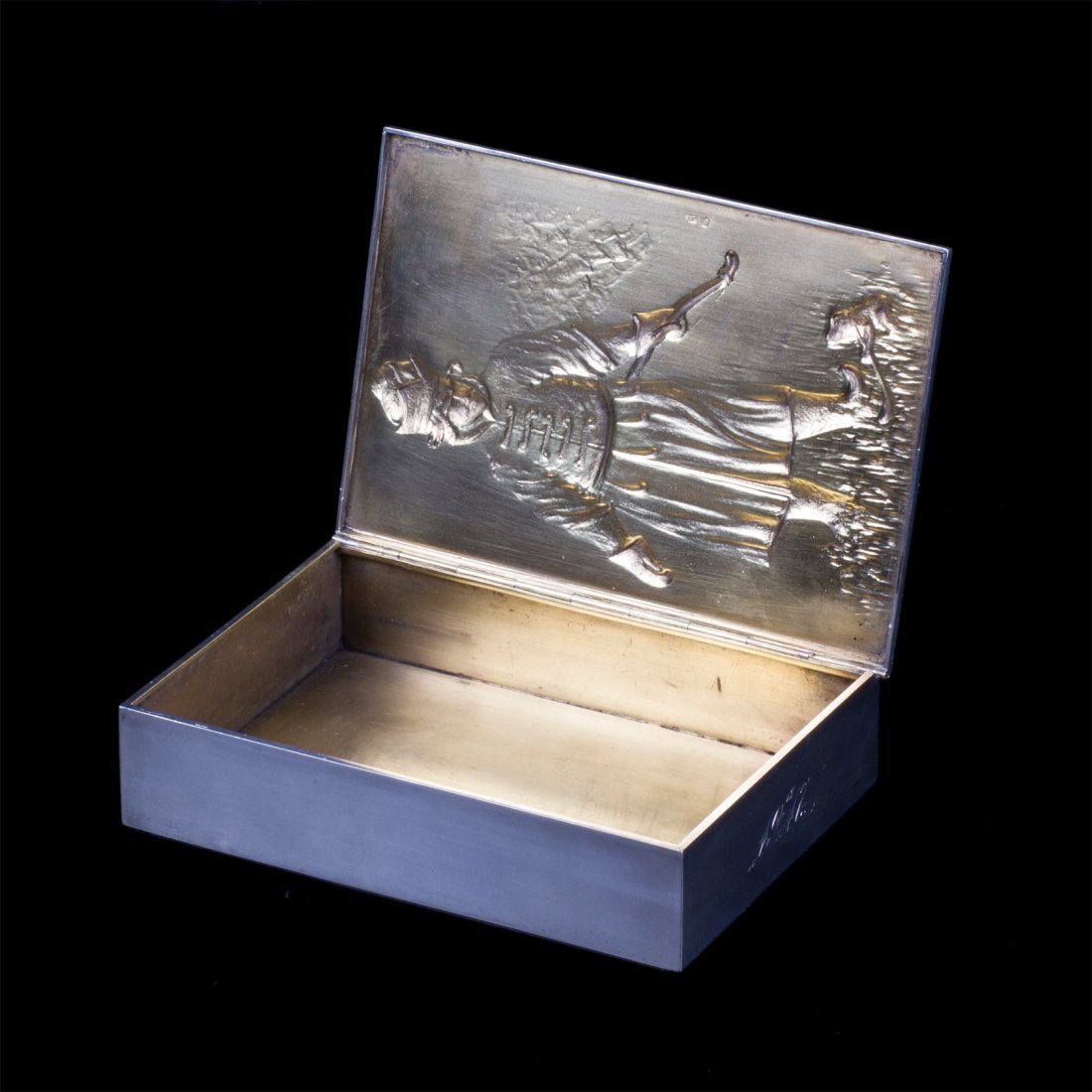 Russian style silver-gilt cigar box "Ivan Tsarevitch" — image 4