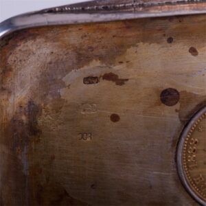 Silver box with gold coin. — image 6