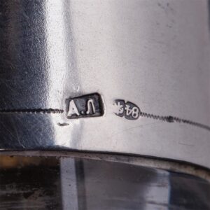 A. Lubavin silver and cut-glass carafe — image 6