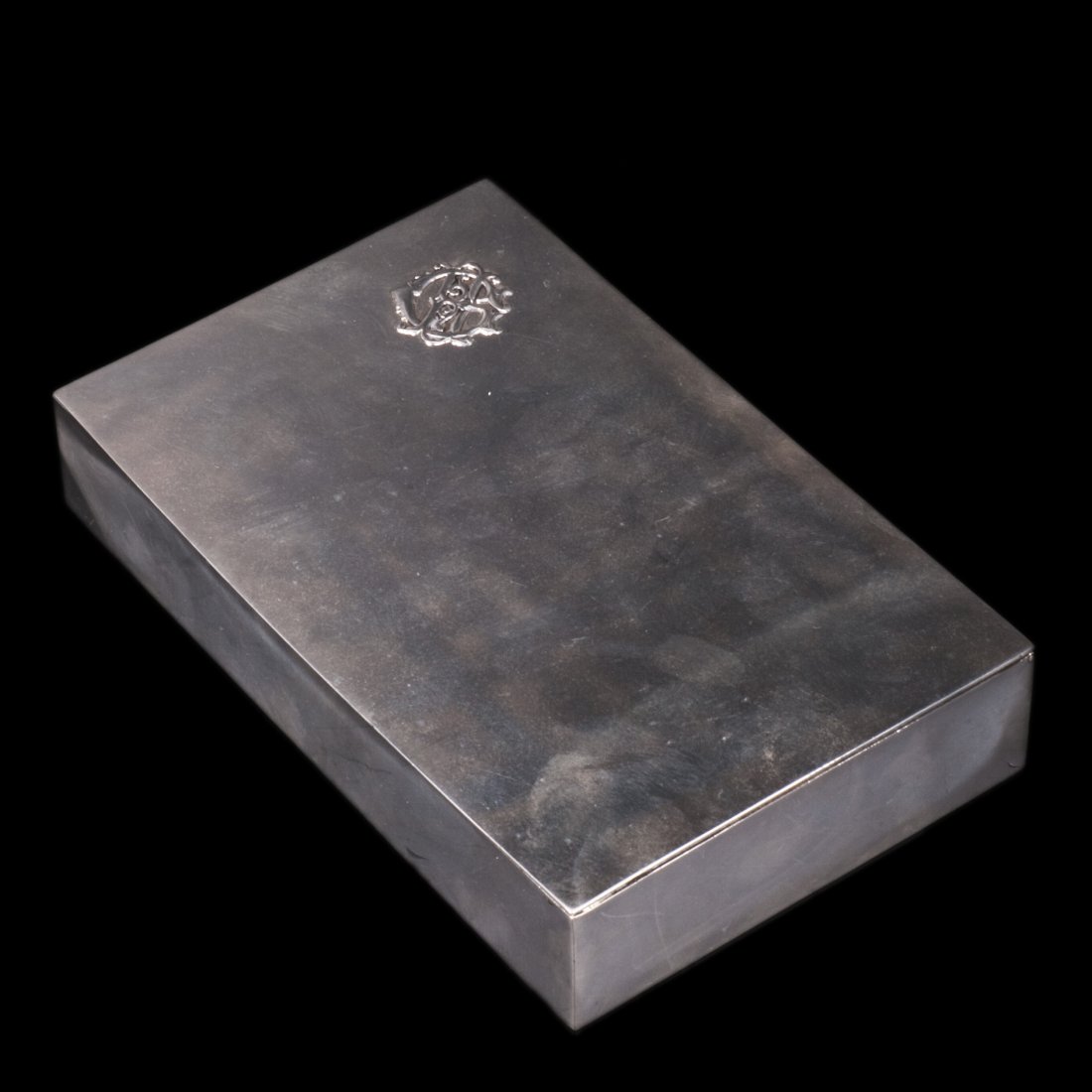 Antique silver cigar box — image 1