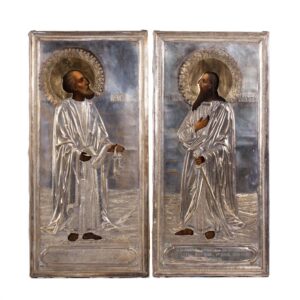 Pair of icons of Saints Peter and Paul — image 1