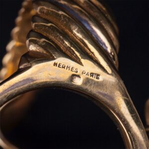 Rare Hermes gilt smoking pipes stand. 1950s-1960s. — image 4