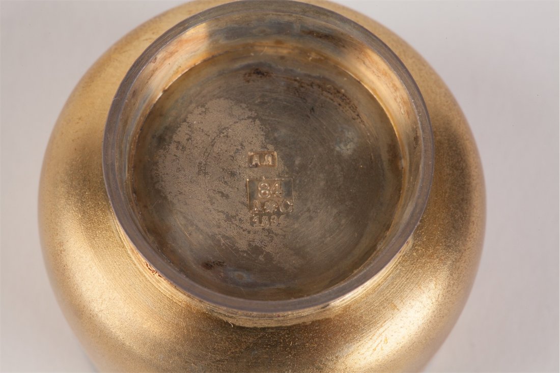Unusual salt cellars set. A.Lubavin manufactory. — image 5