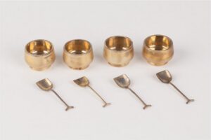 Unusual salt cellars set. A.Lubavin manufactory. — image 6