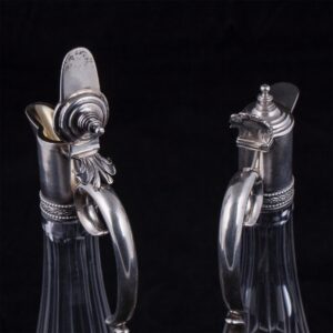 A pair of Russian silver and cut-glass decanters — image 3