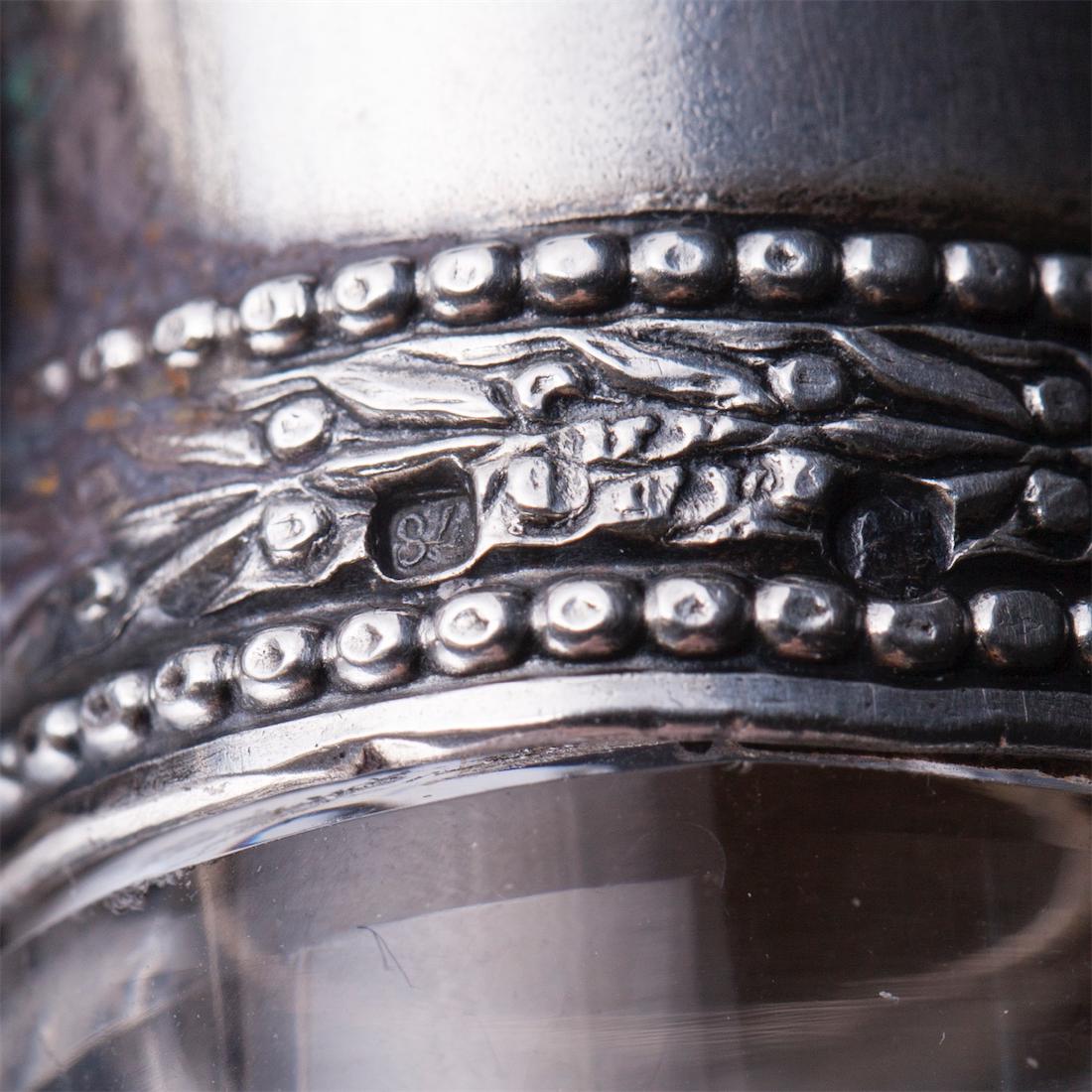 A pair of Russian silver and cut-glass decanters — image 6