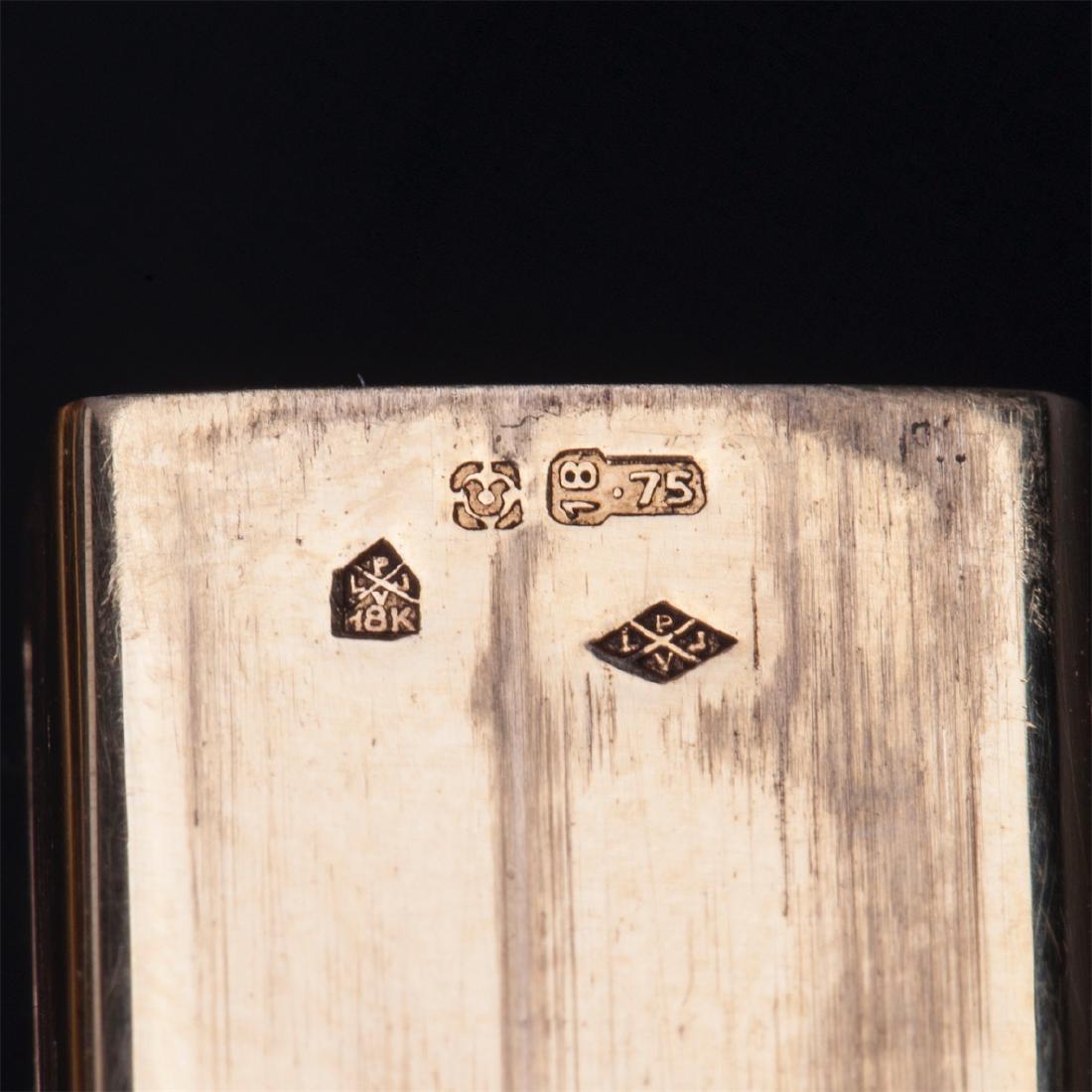 Cartier gold and enamel vanity case, Paris Art Deco,18K — image 6