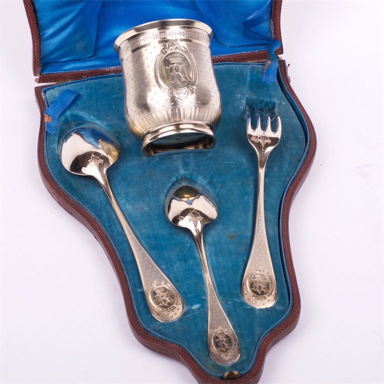 Silver set of 4 pieces. — image 2