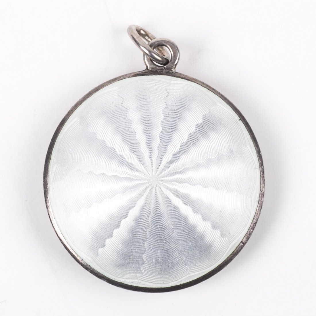 Small antique silver and enamel powder box — image 2