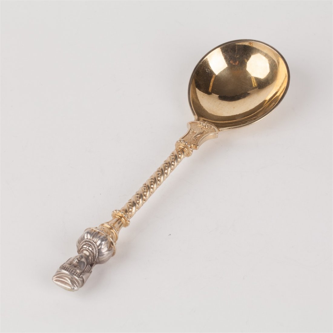 Big spoon with casting peasant figure. I.P. Khlebnikov — image 2