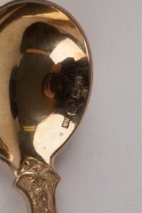 Big spoon with casting peasant figure. I.P. Khlebnikov — image 7